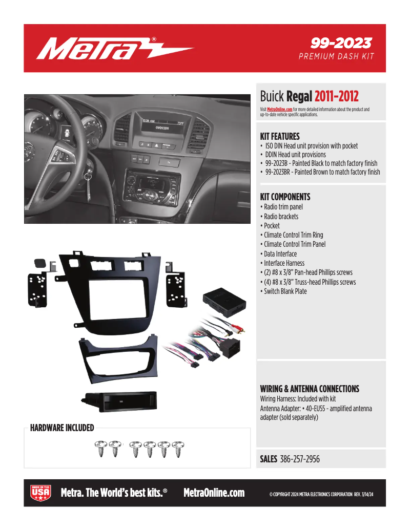 Page 1 de la notice Fiche technique AXESS 99-2023BR