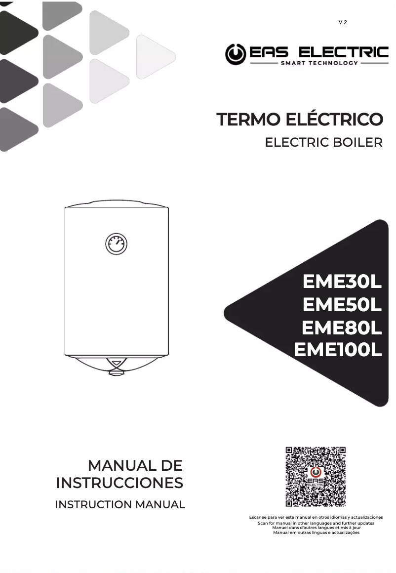 Page n°1 - Manuel utilisateur EAS Electric EME100L