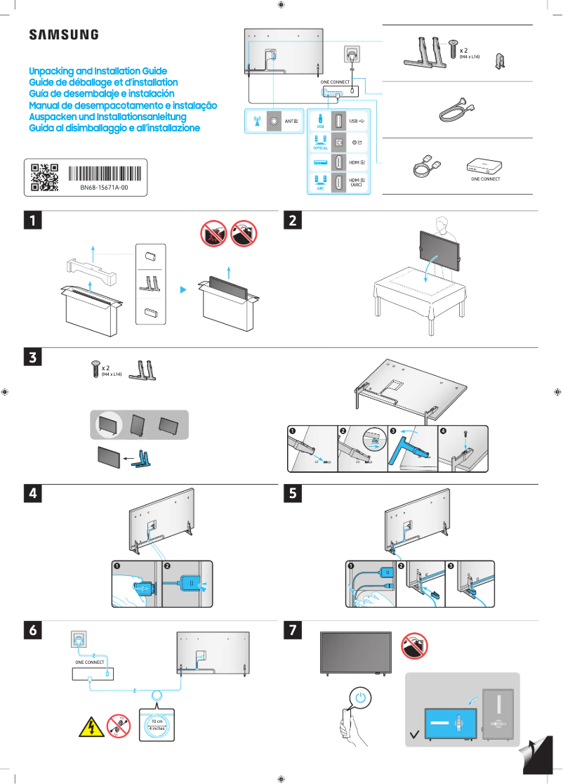 Page 1 de la notice Manuel utilisateur Samsung QN32LS03CBP