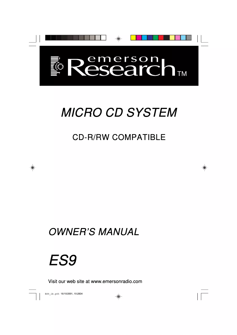 Page n°1 - Manuel utilisateur Emerson ES9