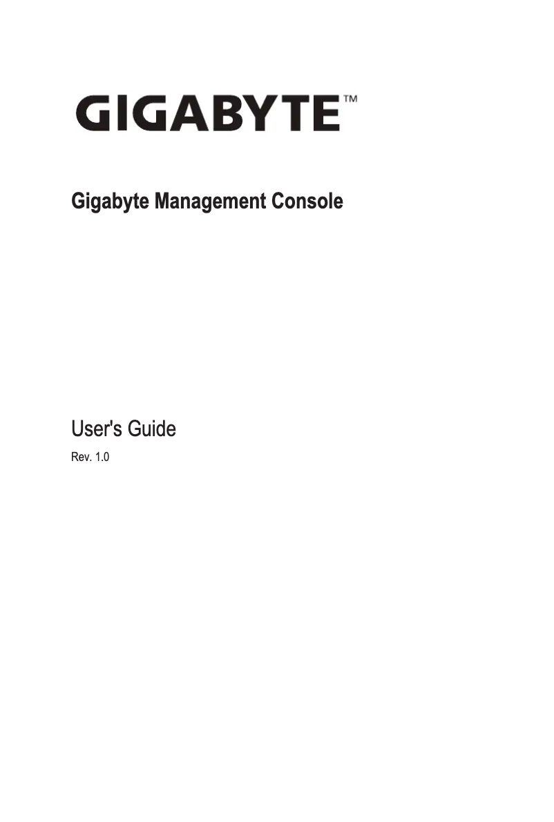 Page n°1 - Manuel utilisateur Gigabyte H242-Z11