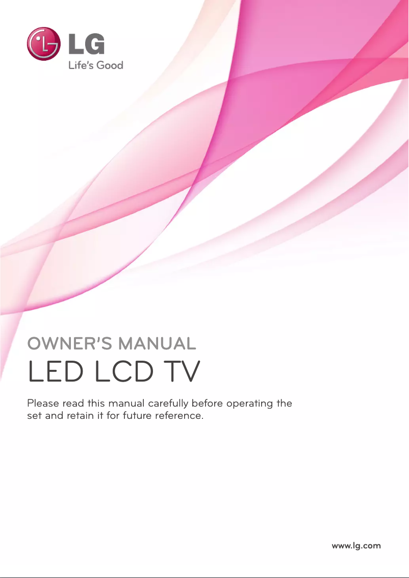 Image de la première page du manuel de l'appareil 55LW650W