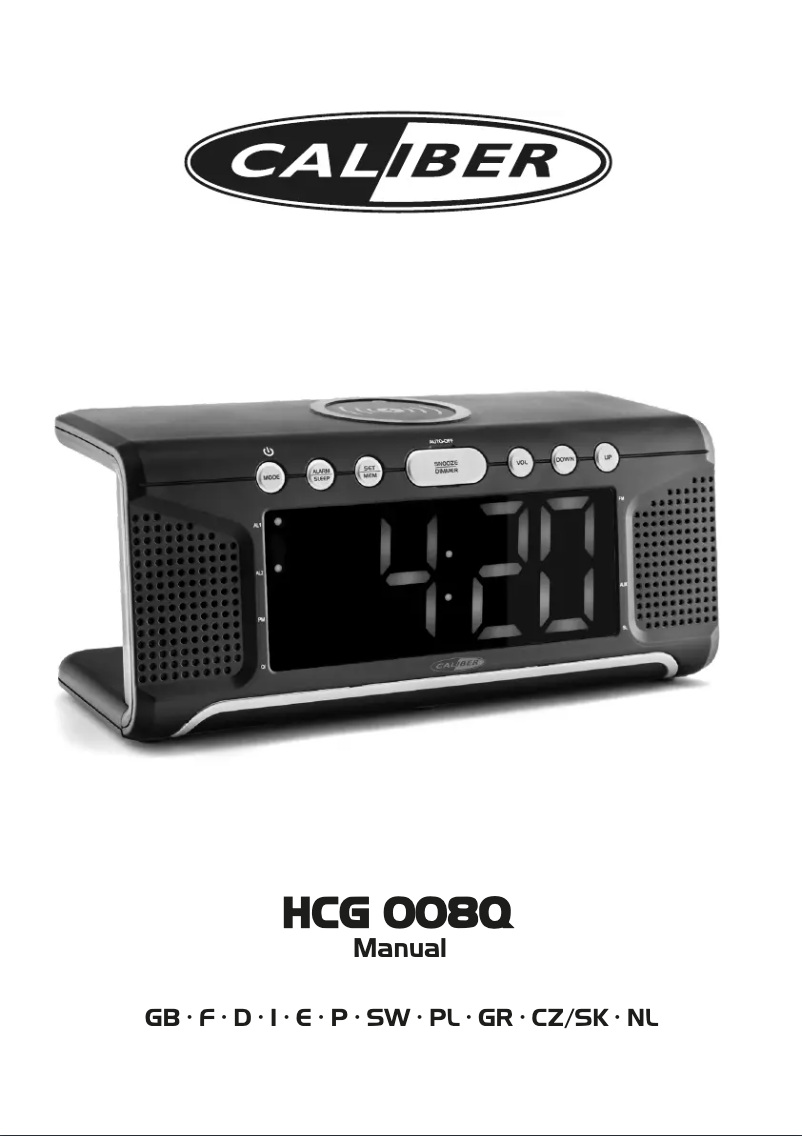 Page n°1 - Manuel utilisateur Caliber HCG008Q