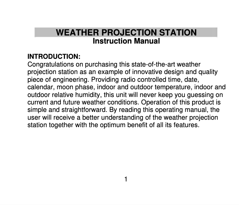 Image de la première page du manuel de l'appareil WS-9520U