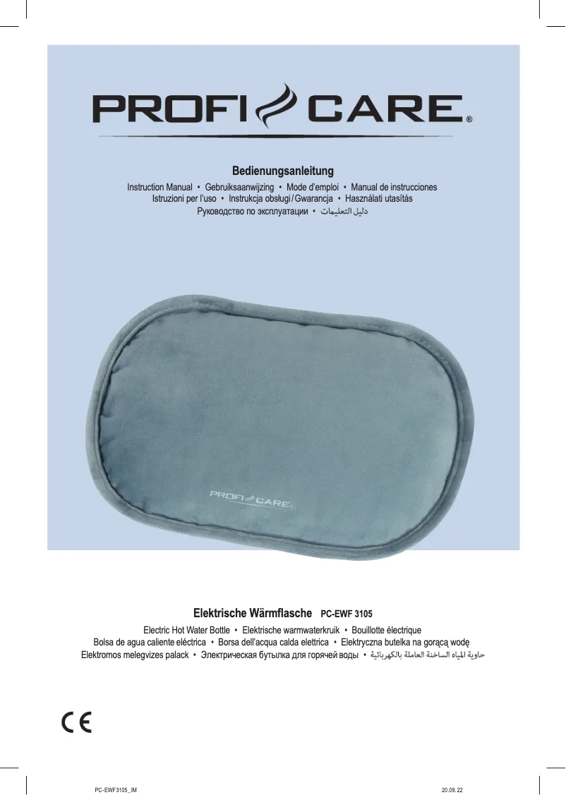 Image de la première page du manuel de l'appareil PC-EWF 3105