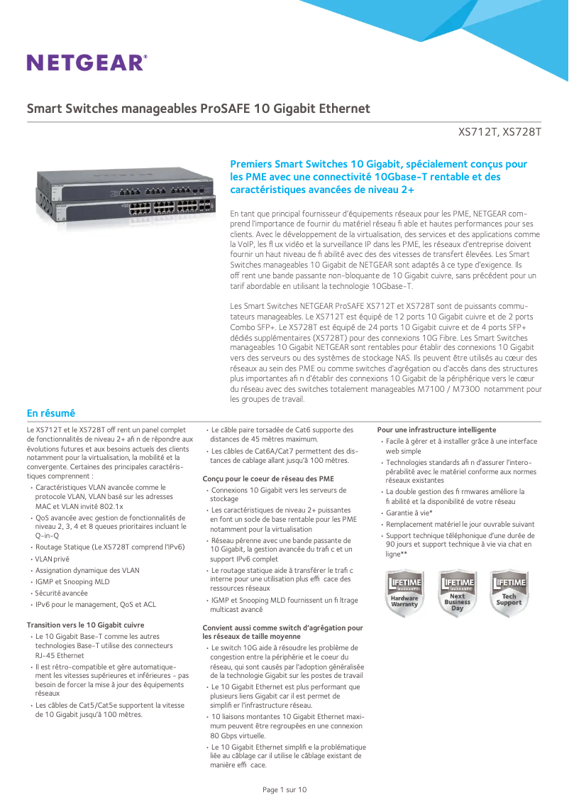 Image de la première page du manuel de l'appareil XS712T