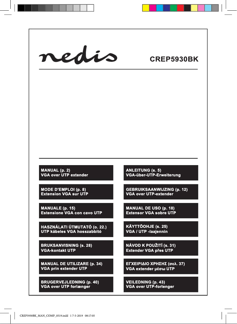 Page n°1 - Manuel utilisateur Nedis CREP5930BK