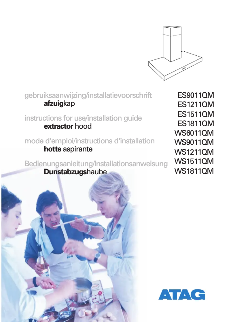 Página 1 del manual Manual de usuario Atag ES1211QRUU