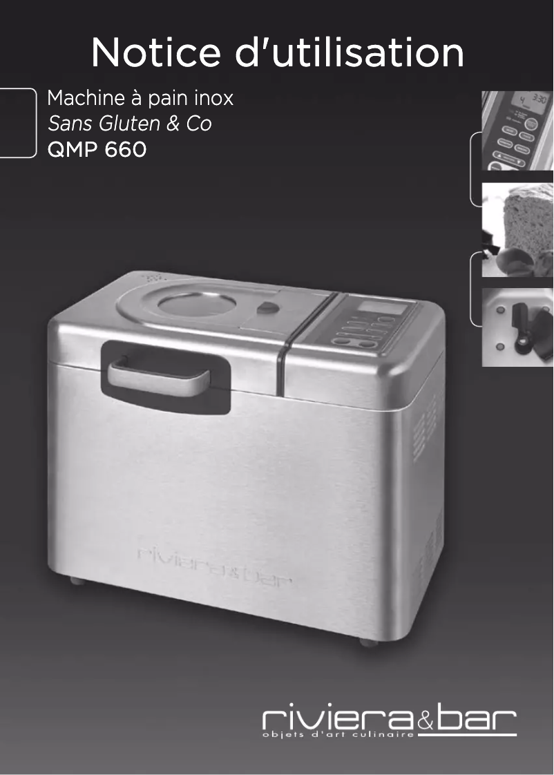 Page 1 de la notice Manuel utilisateur Riviera & Bar QMP660