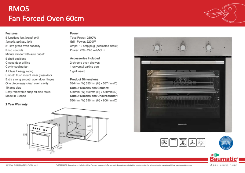 Image de la première page du manuel de l'appareil RMO5