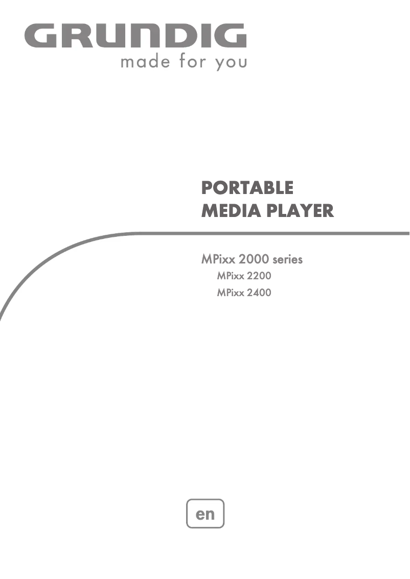 Image de la première page du manuel de l'appareil MPixx 2200