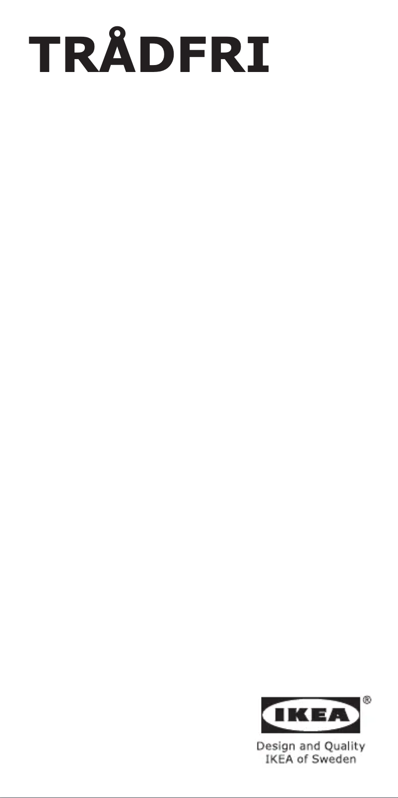Image de la première page du manuel de l'appareil TRÅDFRI 305.233.90