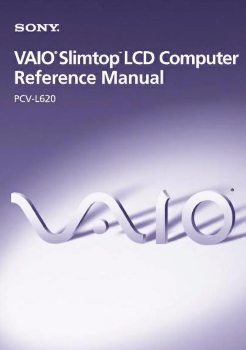Image de la première page du manuel de l'appareil Vaio PCV-L620