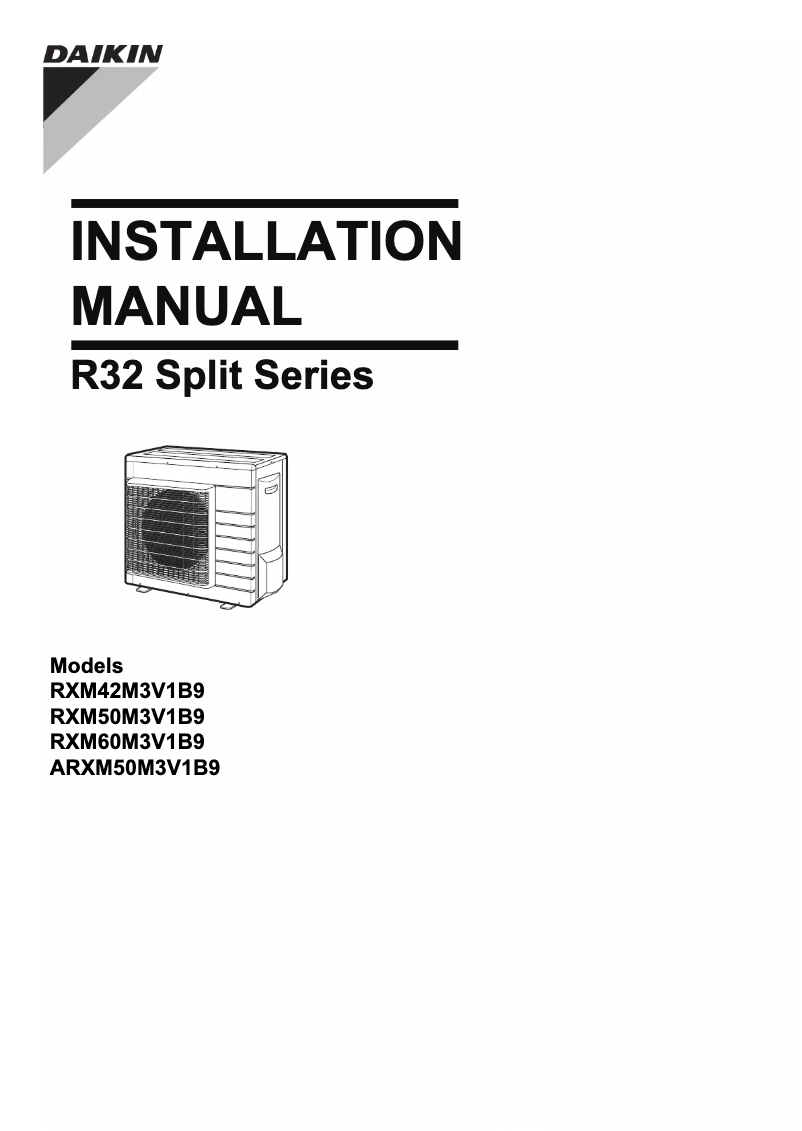 Image de la première page du manuel de l'appareil ARXM25M3V1B9