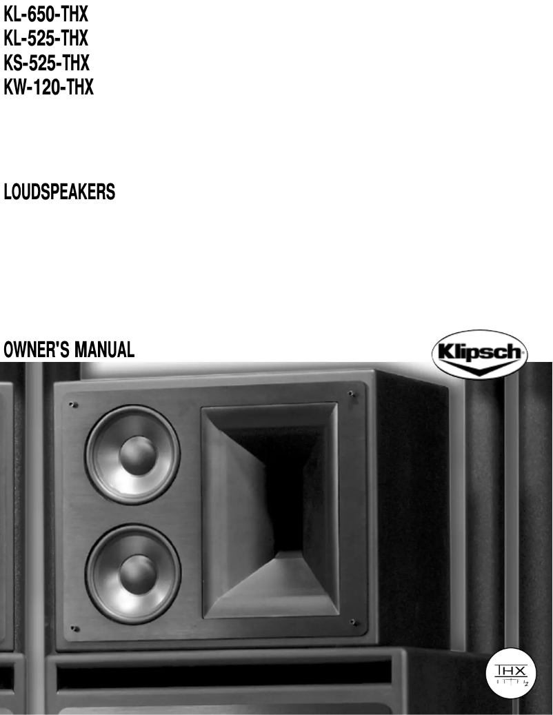 Image de la première page du manuel de l'appareil THX-1200-SW