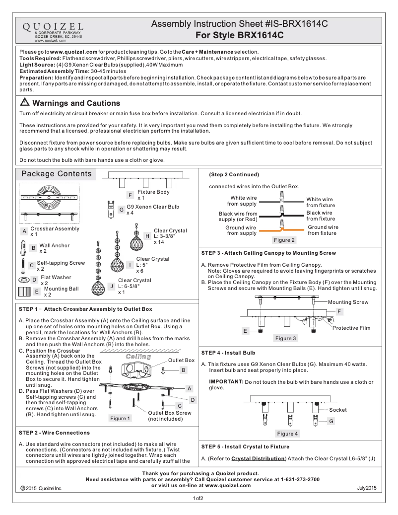 Image de la première page du manuel de l'appareil BRX1614C
