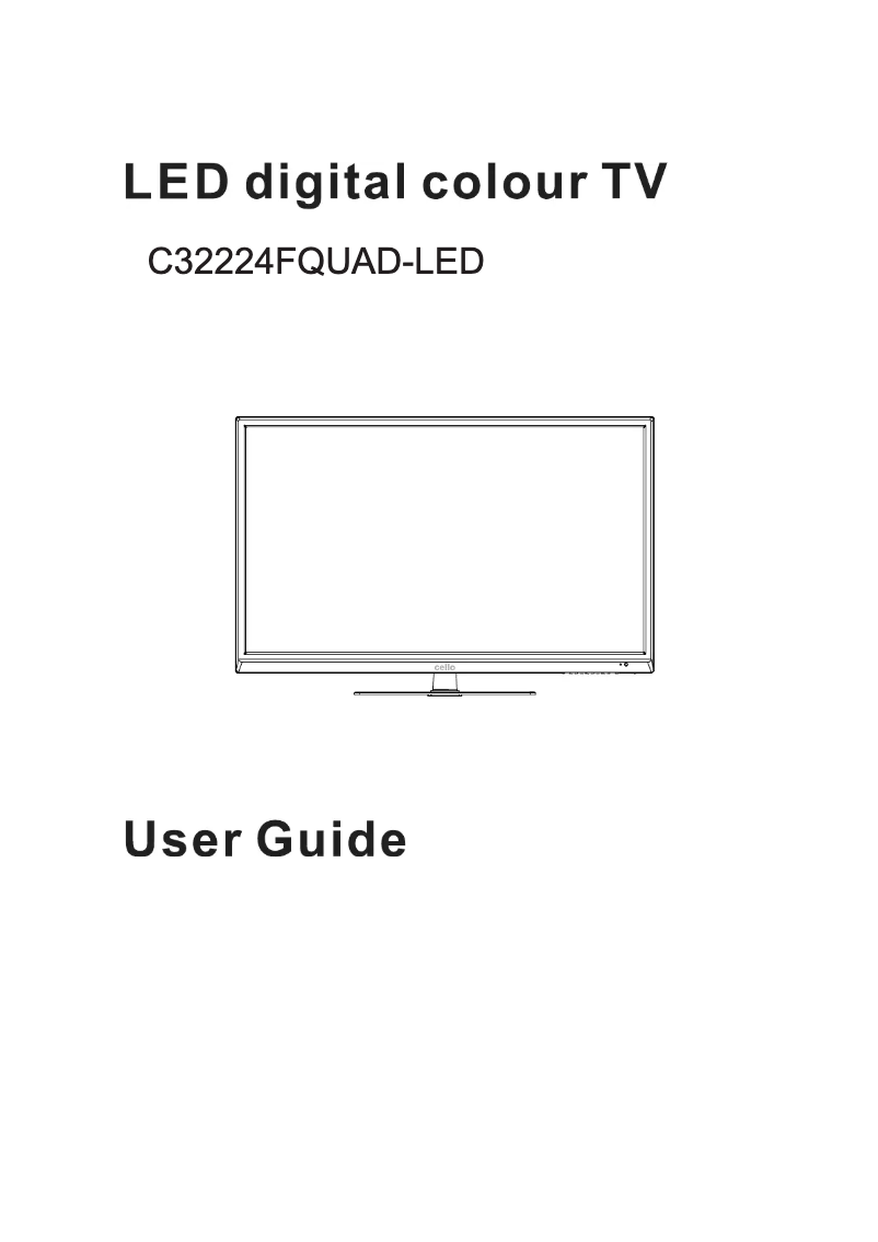 Page n°1 - Manuel utilisateur Cello C32224FQUAD