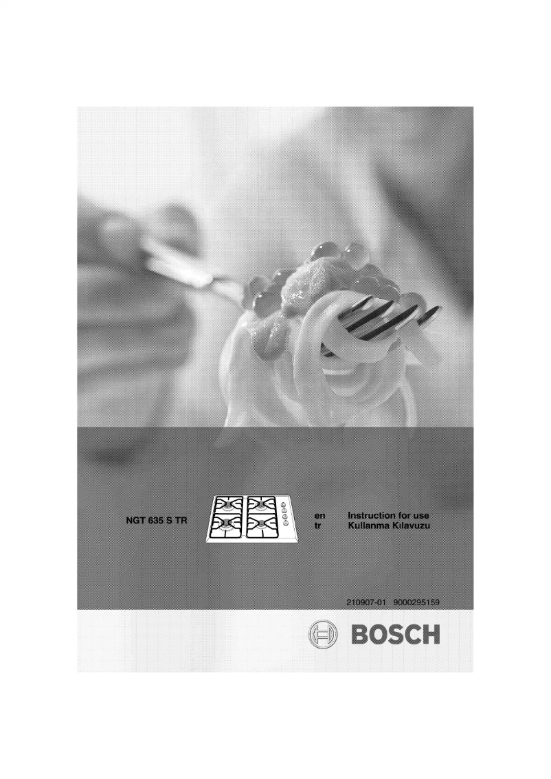 Page n°1 - Manuel utilisateur Bosch NGT635STR