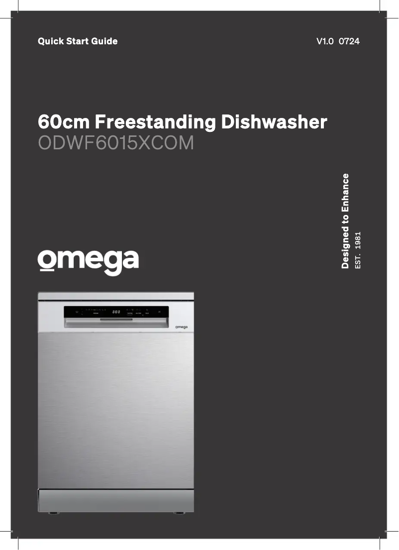 Page 1 de la notice Guide de démarrage rapide Omega ODWF6015XCOM