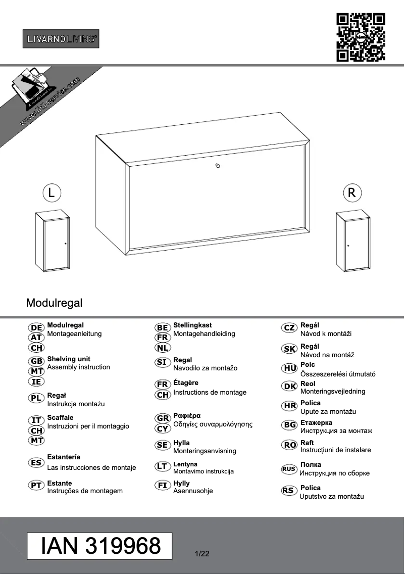 Image de la première page du manuel de l'appareil IAN 319968