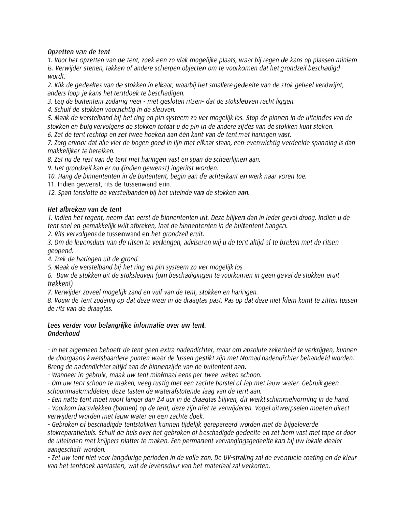 Page 1 de la notice Manuel utilisateur Nomad Makonde 5 Air