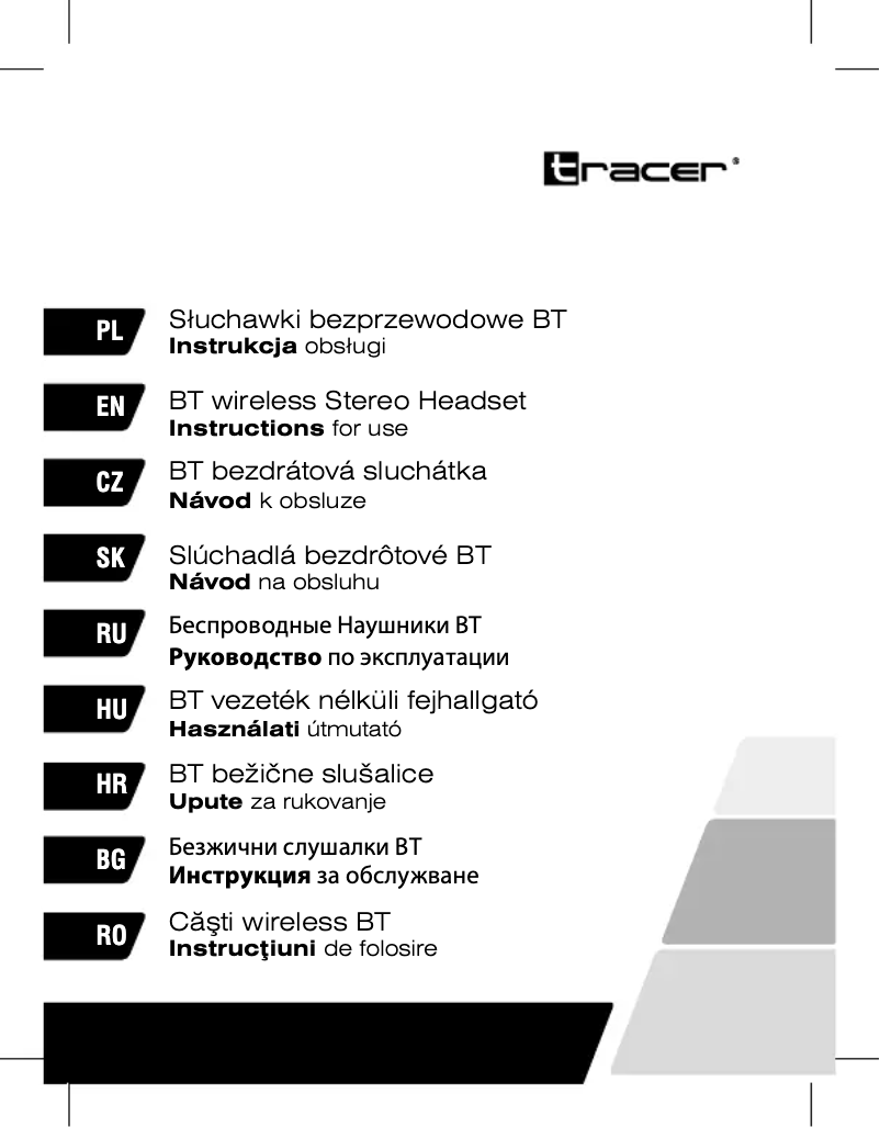 Page 1 de la notice Manuel utilisateur Tracer TRASLU44303