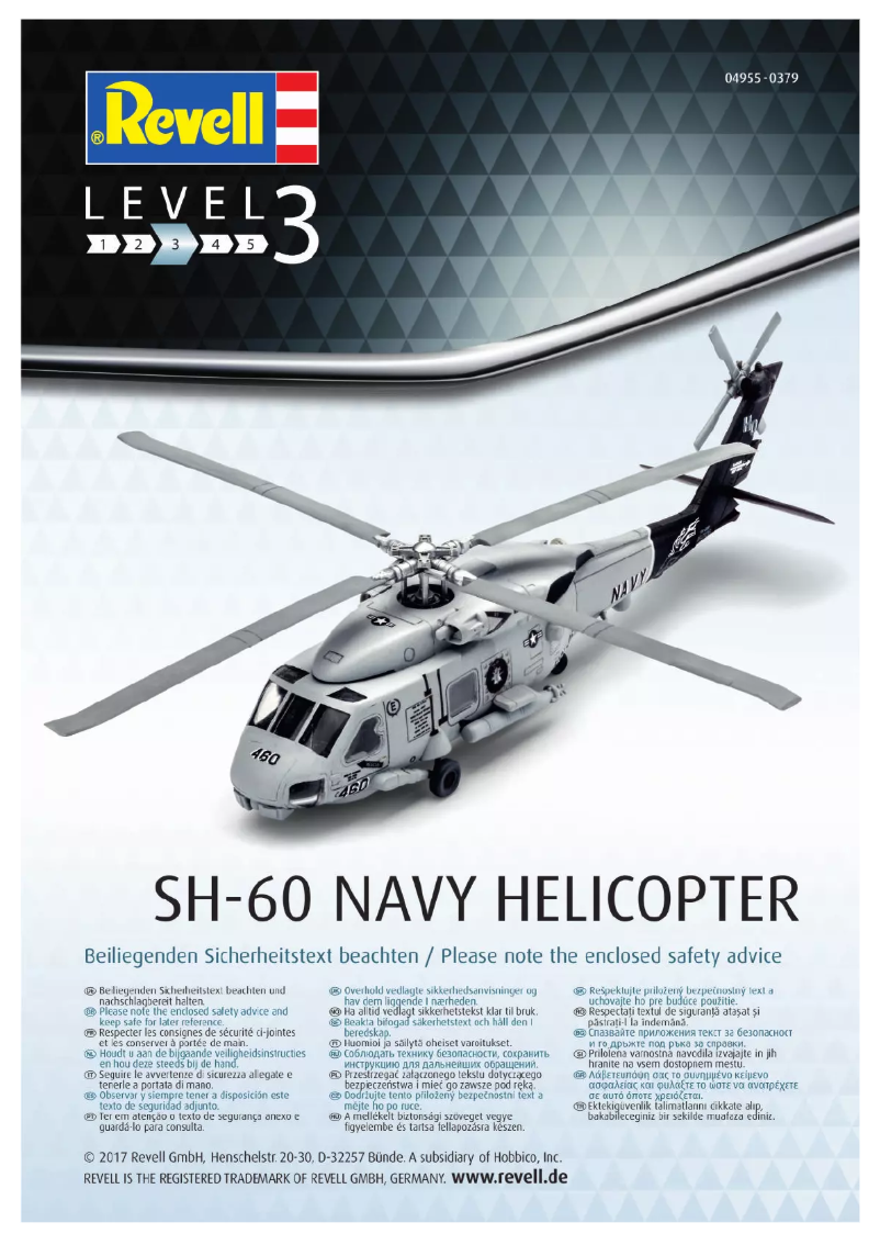 Page n°1 - Manuel utilisateur Revell SH-60