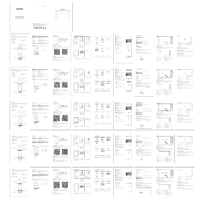 Page 1 de la notice Manuel utilisateur Aukey EP-E7