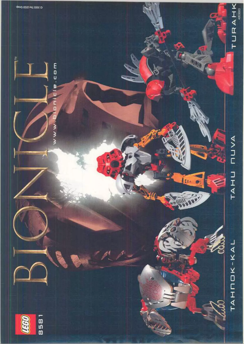 Página 1 del manual Manual de usuario Lego Bionicle 8581