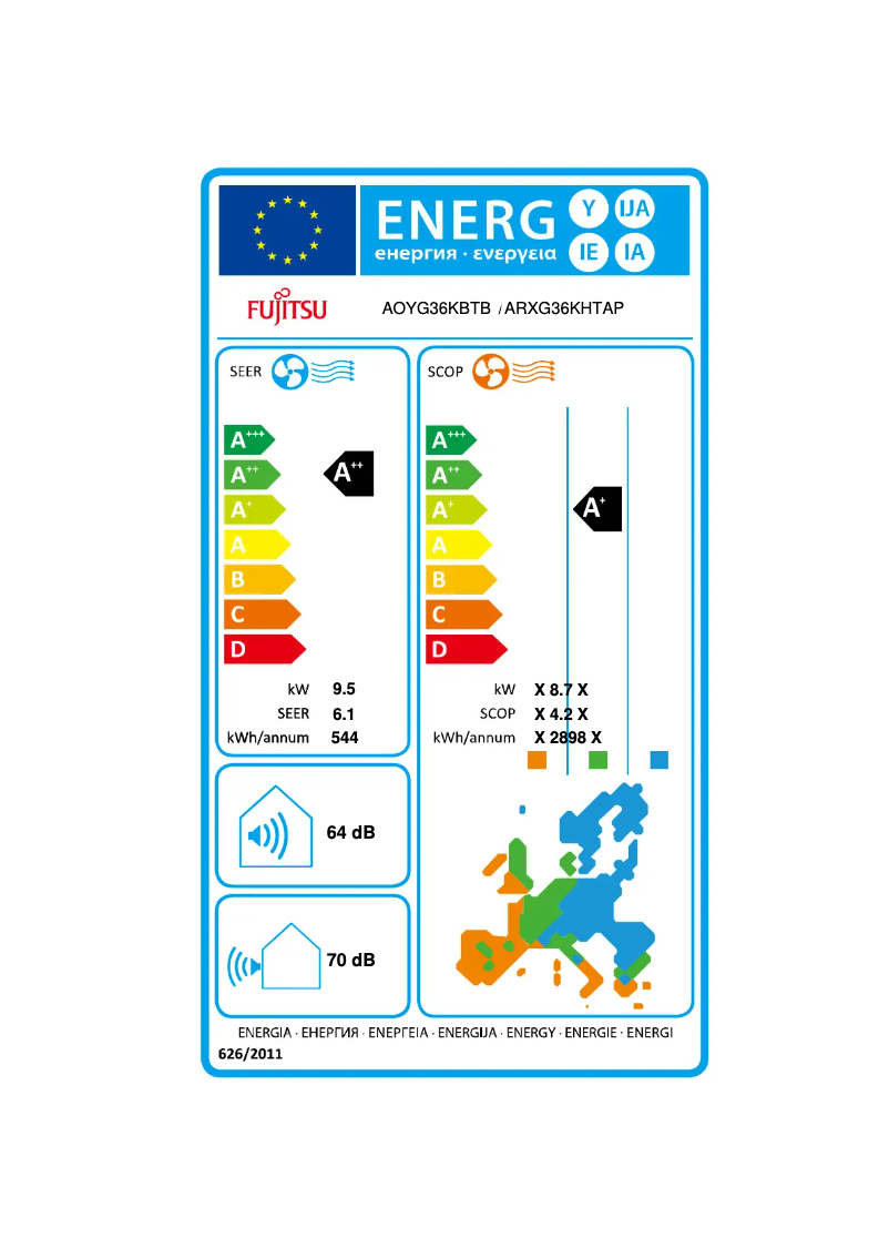Image de la première page du manuel de l'appareil AOYG36KBTB