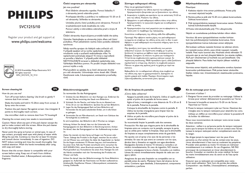 Imagen de la primera página del manual del dispositivo SVC1215