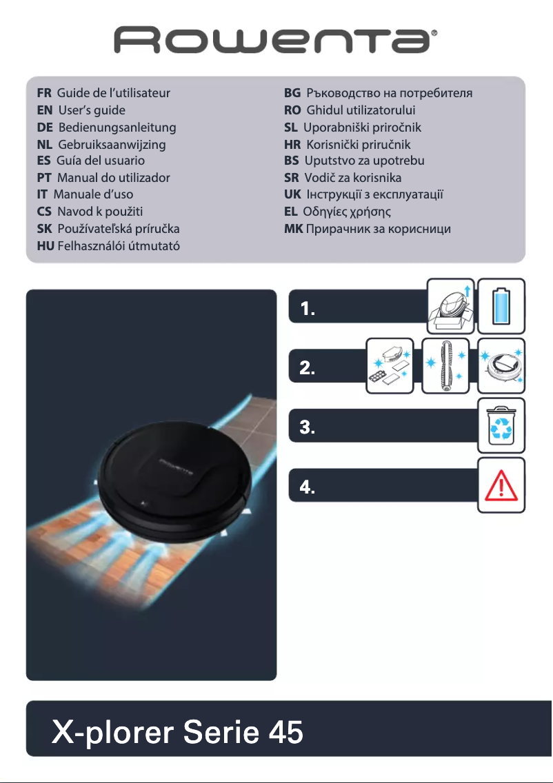 Página 1 del manual Manual de usuario Rowenta X-Plorer Serie 45 Aqua RR8275