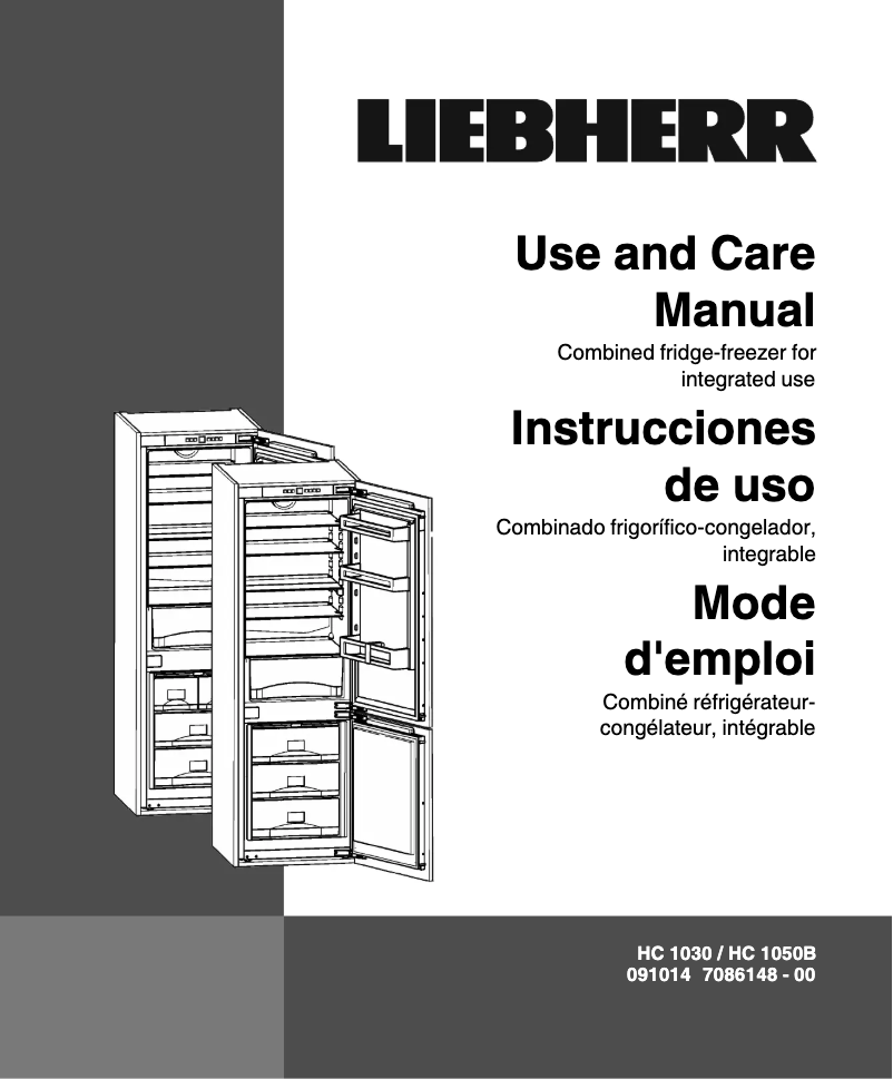 Page 1 de la notice Manuel utilisateur Liebherr HC1030