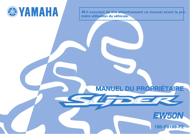 Page n°1 - Manuel utilisateur Yamaha Slider 50 (2014)