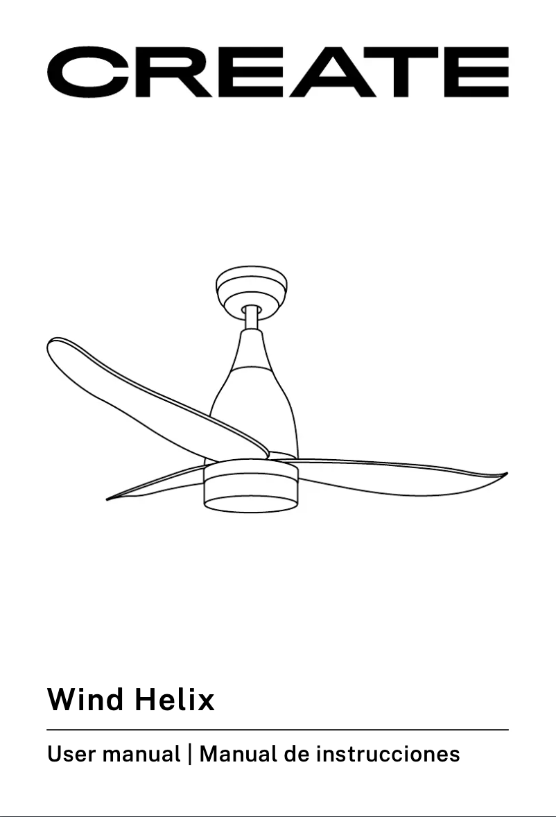 Page 1 de la notice Manuel utilisateur Create WIND HELIX