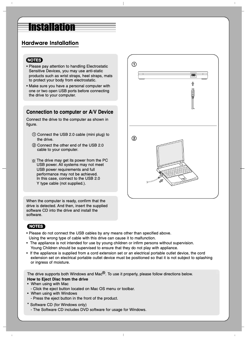 Image de la première page du manuel de l'appareil AP70NS50