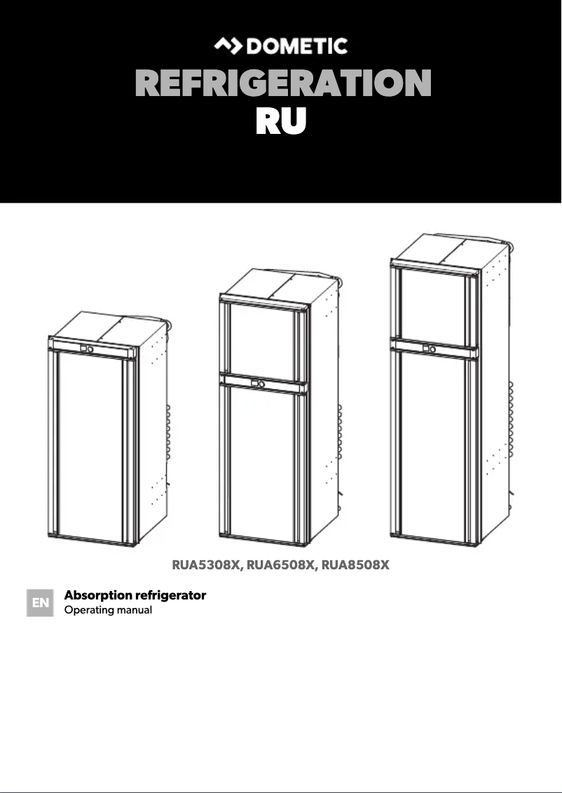 Page 1 de la notice Manuel utilisateur Dometic RUA 8508X
