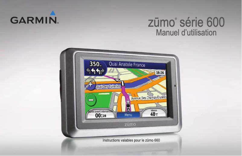 Page n°1 - Manuel utilisateur Garmin Zumo 660LM
