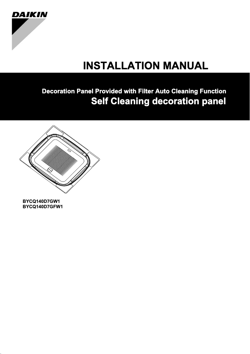 Page 1 de la notice Manuel utilisateur Daikin BYCQ140D7GFW1