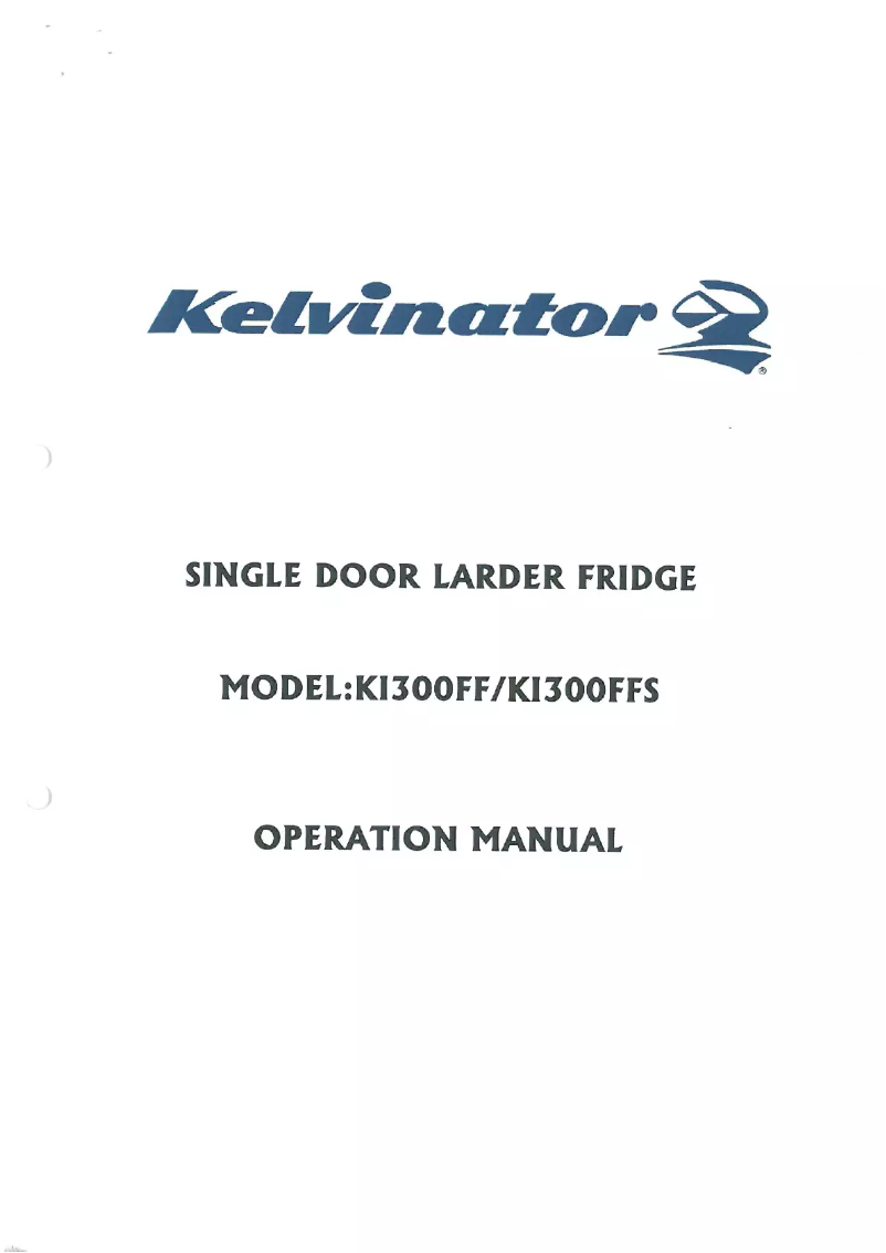 Page 1 de la notice Manuel utilisateur Kelvinator KI300FFS