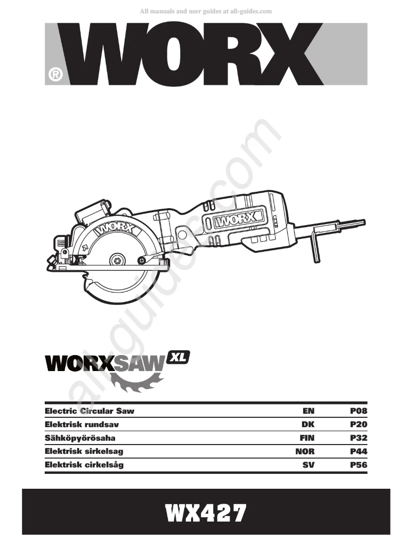 Page n°1 - Manuel utilisateur Worx WX422