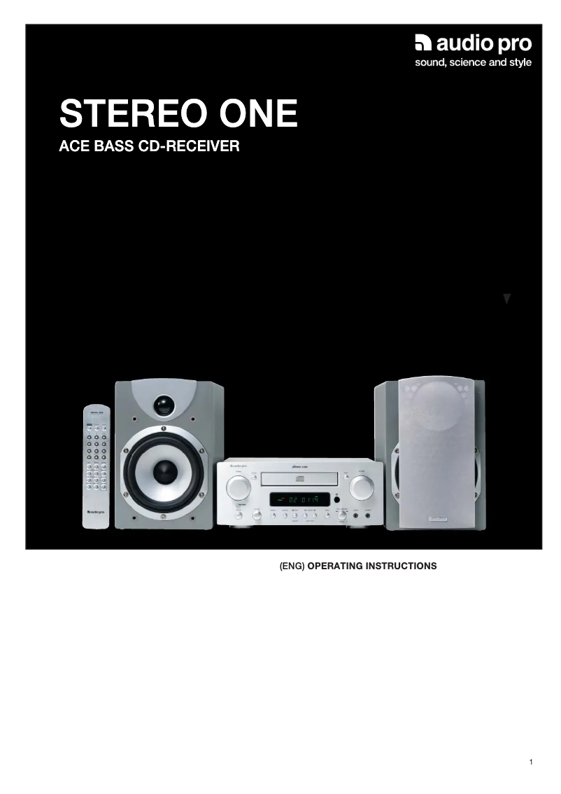 Image de la première page du manuel de l'appareil Stereo One