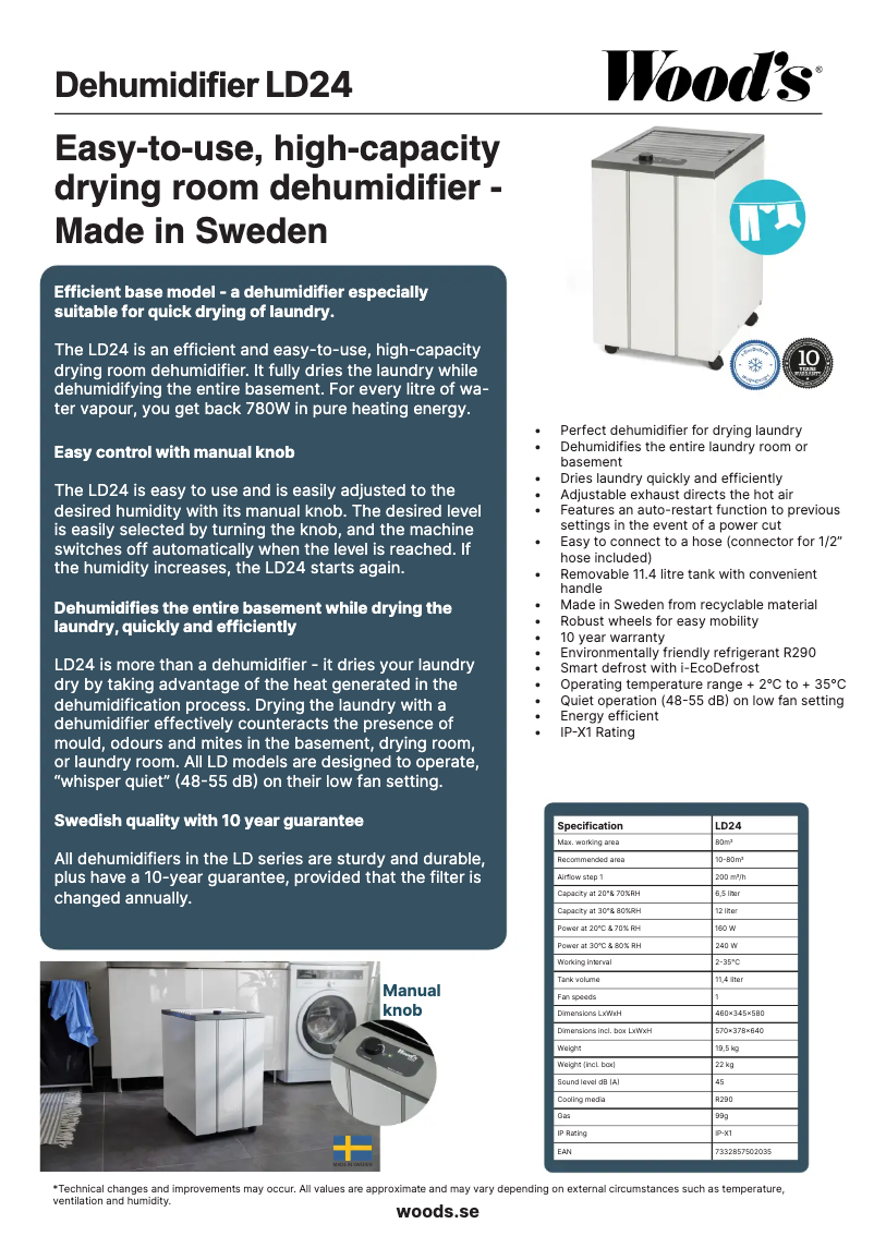 Imagen de la primera página del manual del dispositivo LD24