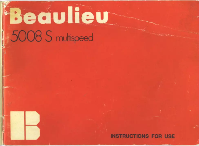 Image de la première page du manuel de l'appareil 5008 S