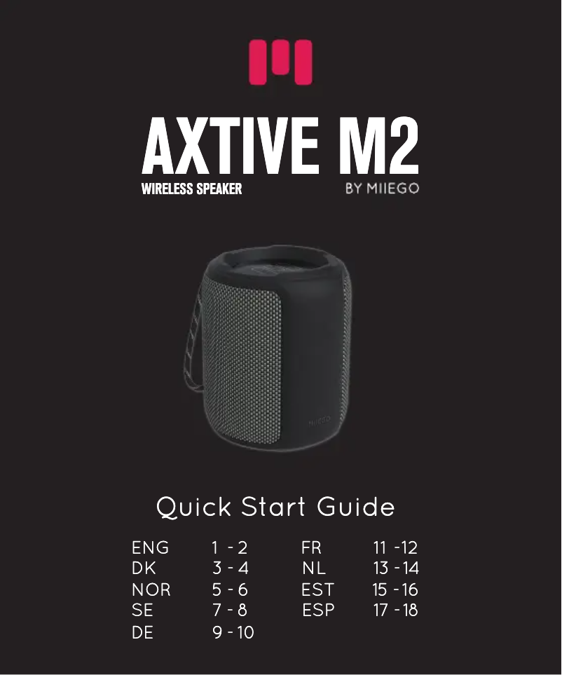 Image de la première page du manuel de l'appareil AXTIVE M2