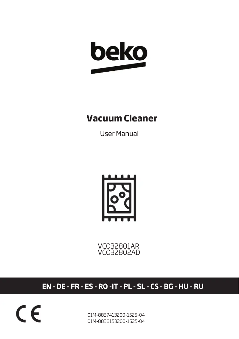 Page n°1 - Manuel utilisateur Beko VCO32801AR