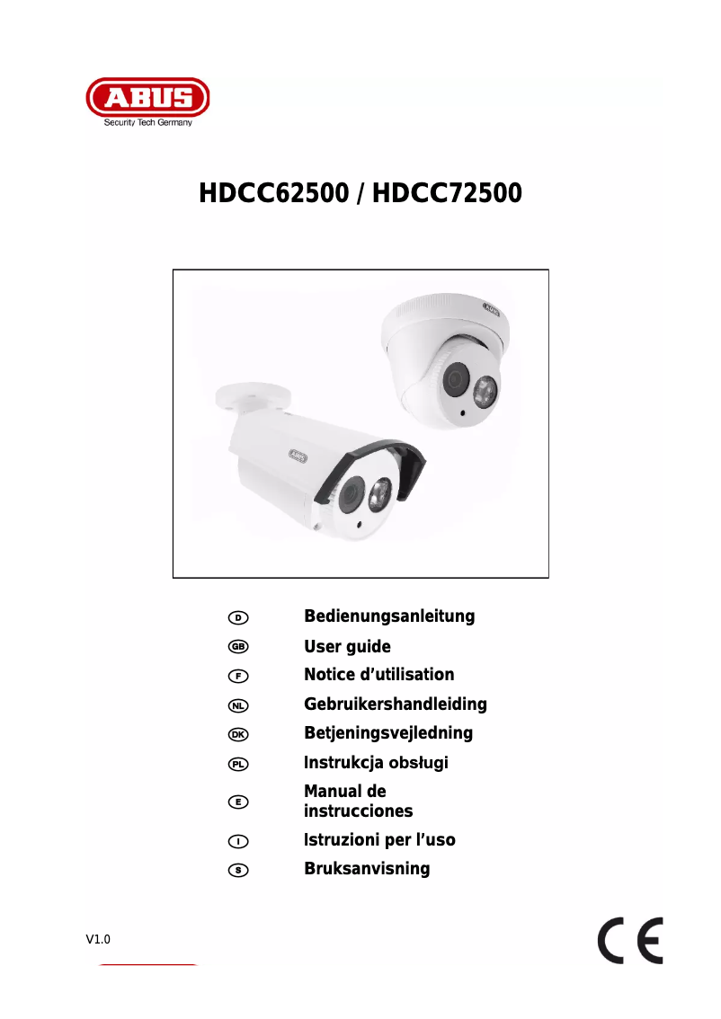 Page n°1 - Mode d'emploi Abus HDCC62500