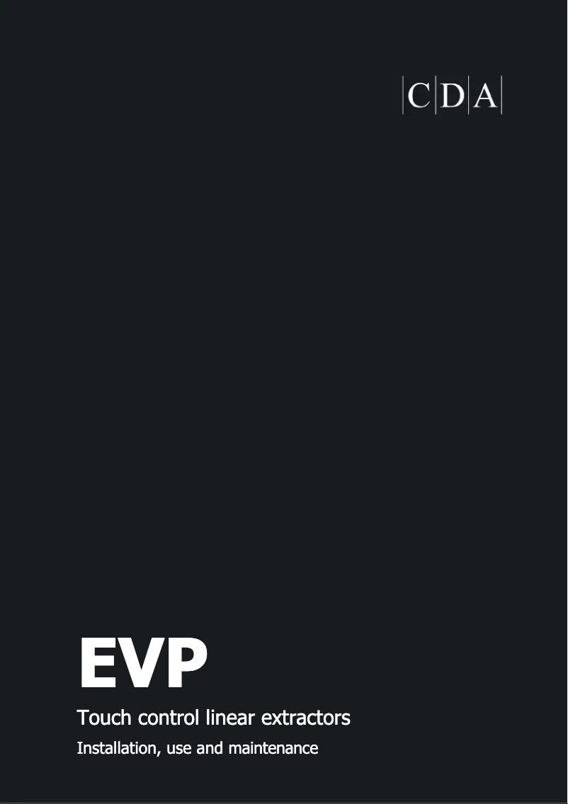Page n°1 - Manuel utilisateur CDA EVP92SS