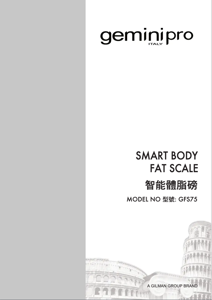 Page 1 de la notice Manuel utilisateur Gemini GFS75
