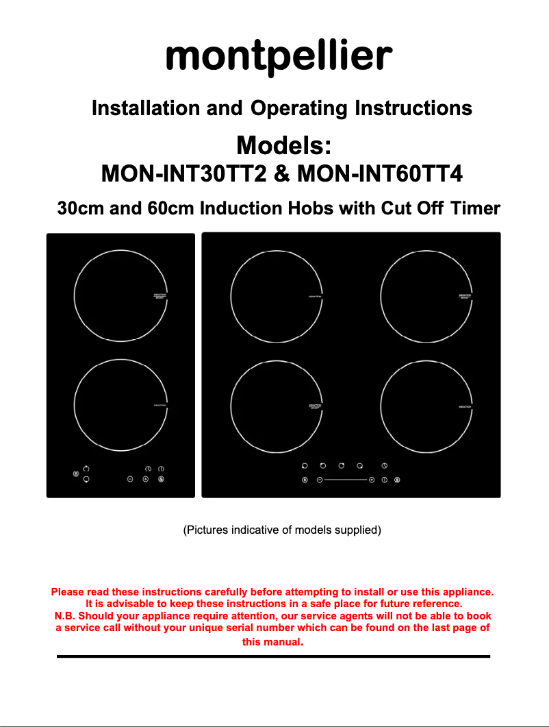 Page 1 de la notice Manuel utilisateur Montpellier INT30TT2
